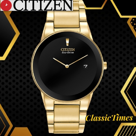 Citizen Other - ***NEW*** CitizenAxiom Black Dial Gold-tone Men's Watch AU1062-56E